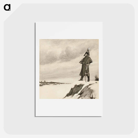 アートポストカード-Adlercreutz at siikajoki - アルバート エーデルフェルト Postcard.