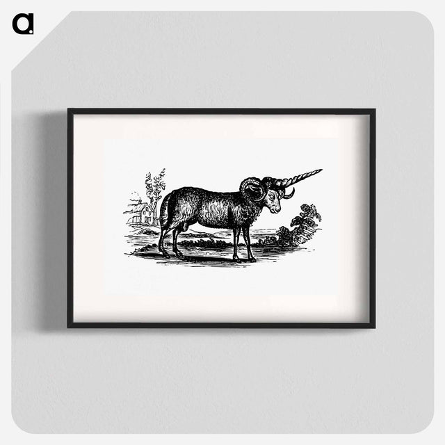 アートポスター-Victorian Goat Engraving
 - 大英図書館 Poster.