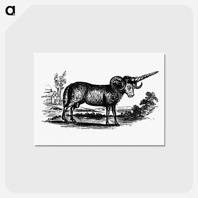 アートポストカード-Victorian Goat Engraving
 - 大英図書館 Postcard.