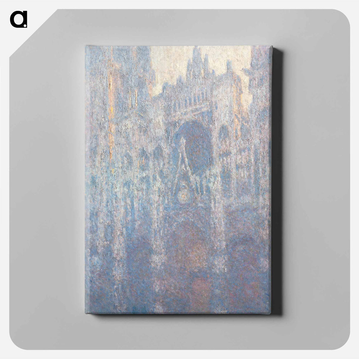 The Portal of Rouen Cathedral in Morning Light - クロード モネ Canvas.