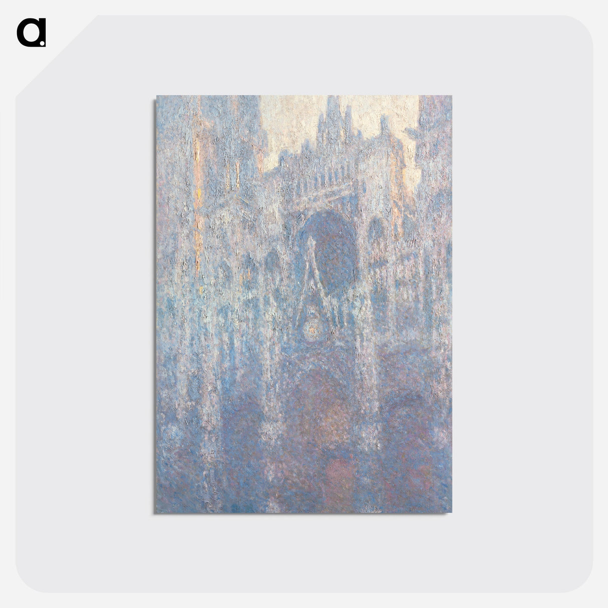 The Portal of Rouen Cathedral in Morning Light - クロード モネ Postcard.