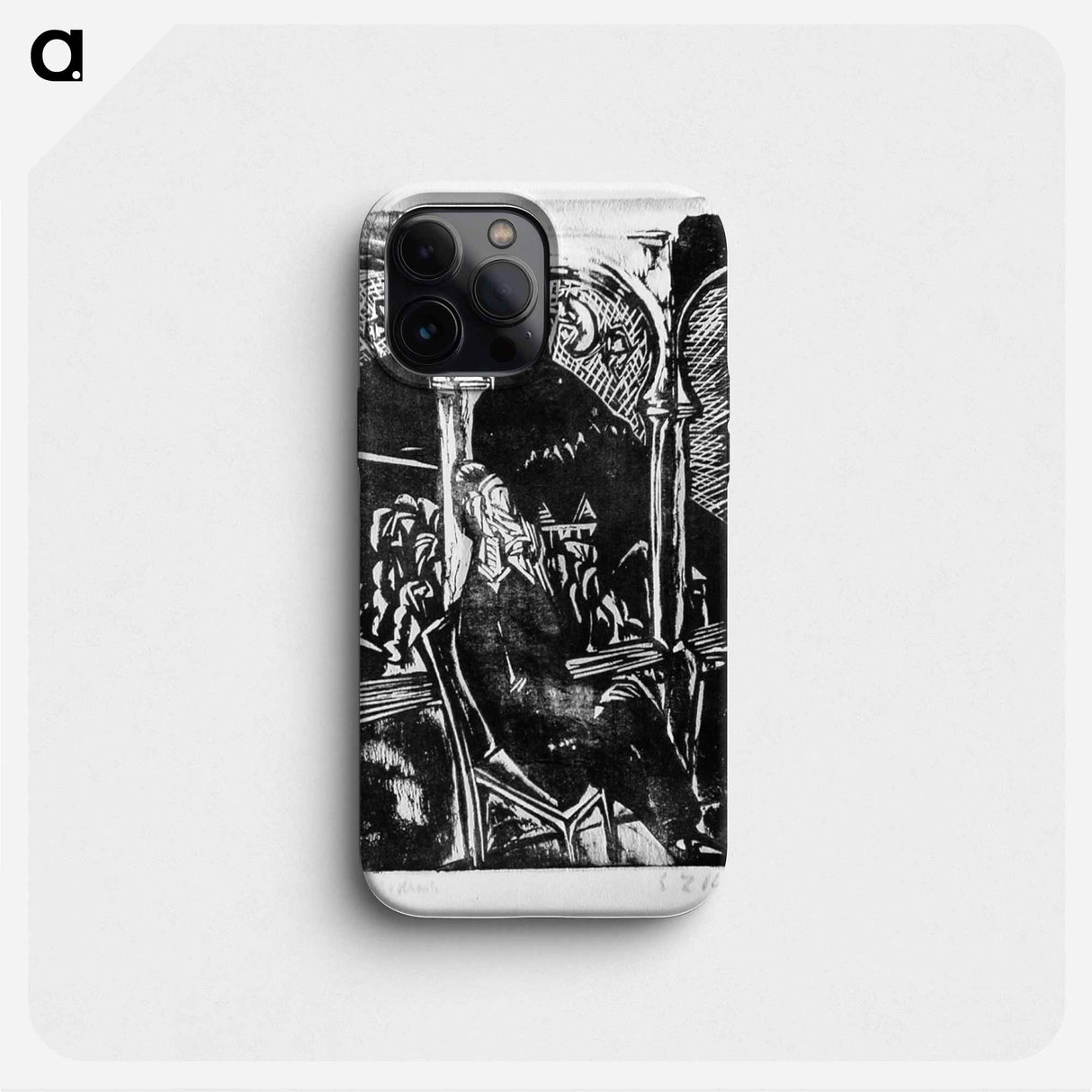 Balcony, Prof Gräf, Jena, dreaming man by Ernst Ludwig Kirchner - エルンスト ルートヴィヒ キルヒナー Phone Case.