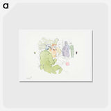 アートポストカード-Snobbery - アンリ ド トゥールーズ ロートレック Postcard.