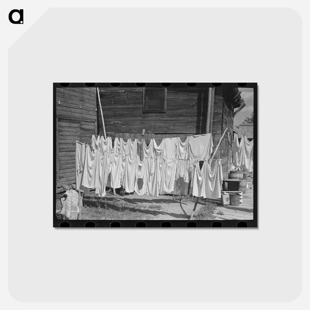 アートポストカード-Clothesline, Winton, Minnesota
 - ラッセル リー Postcard.
