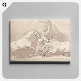 アートパネル-A Group of Five Horses Fighting
 - イェール大学アートギャラリー Canvas.