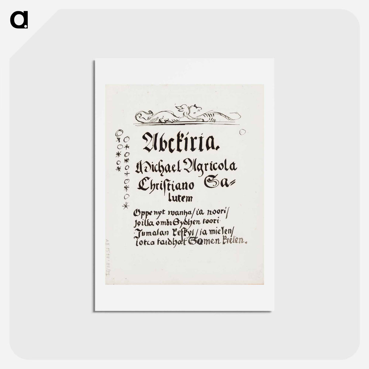 アートポストカード-(unknown) part of a sketchbook - アルバート エーデルフェルト Postcard.