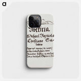 (unknown) part of a sketchbook - アルバート エーデルフェルト Phone Case.