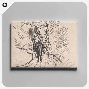 アートパネル-A man on a horse - アーノルド ピーター ワイズ クビンチャン Canvas.