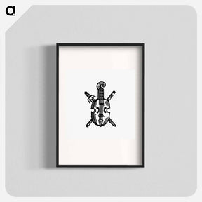 アートポスター-Citole and Sword
 - 大英図書館 Poster.