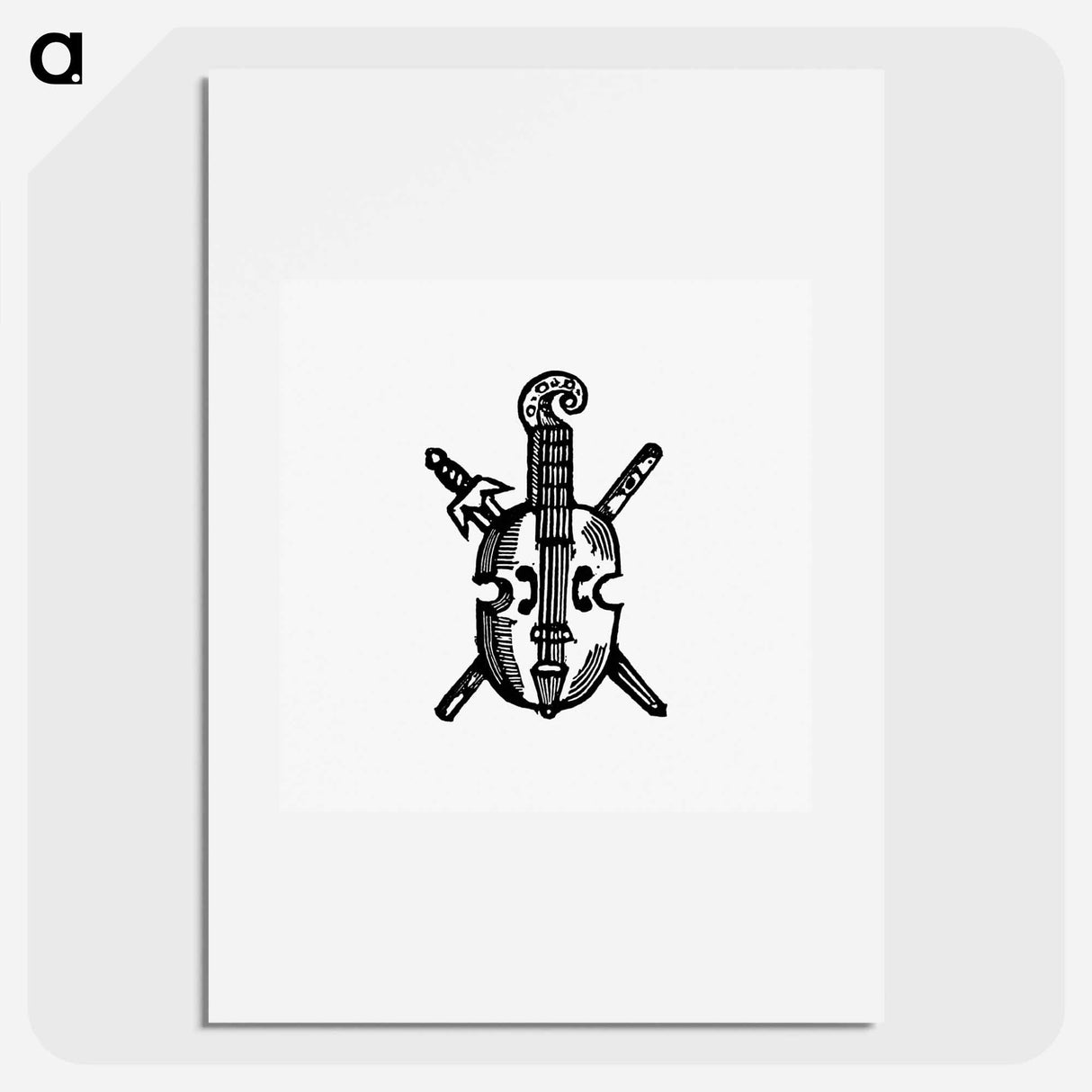 アートポスター-Citole and Sword
 - 大英図書館 Poster.