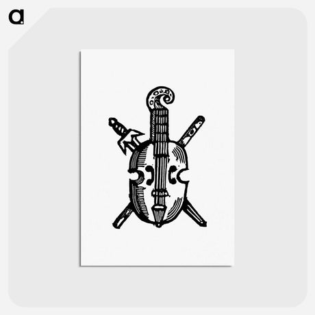 アートポストカード-Citole and Sword
 - 大英図書館 Postcard.