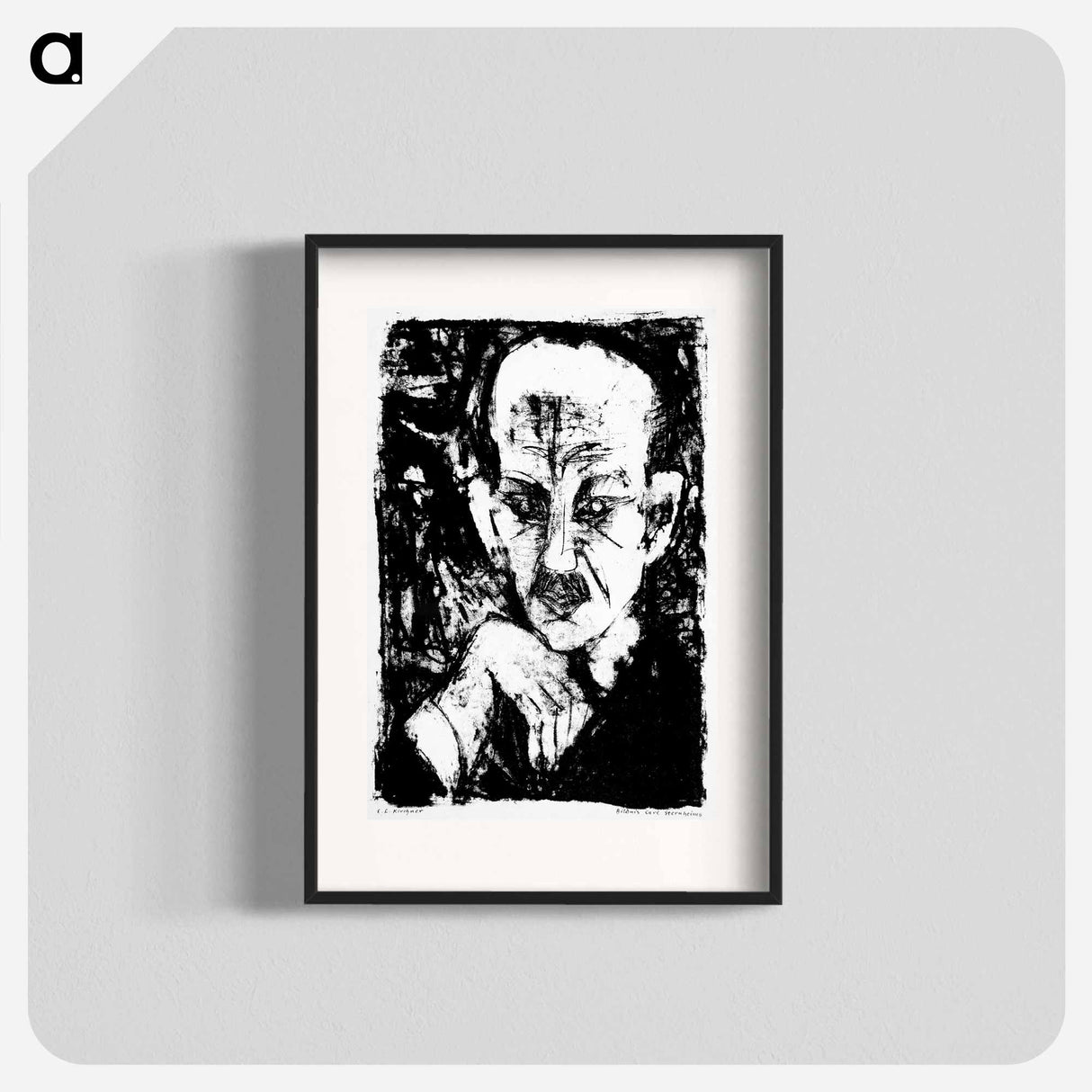 Portrait of Carl Sternheim - エルンスト ルートヴィヒ キルヒナー Poster.