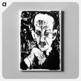 アートパネル-Portrait of Carl Sternheim - エルンスト ルートヴィヒ キルヒナー Canvas.