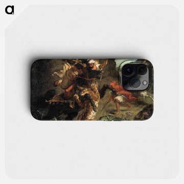 Tiger Hunt - ウジェーヌ ドラクロワ Phone Case.