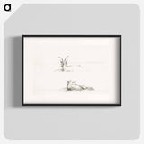Sketches of a lying goat and a sheep - ジャン ベルナール Poster.