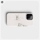 Sketches of a lying goat and a sheep - ジャン ベルナール Phone Case.