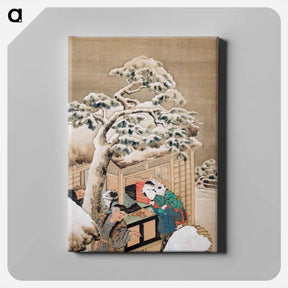 アートパネル-Katsushika Hokusai’s shopfront - 葛飾 北斎 Canvas.