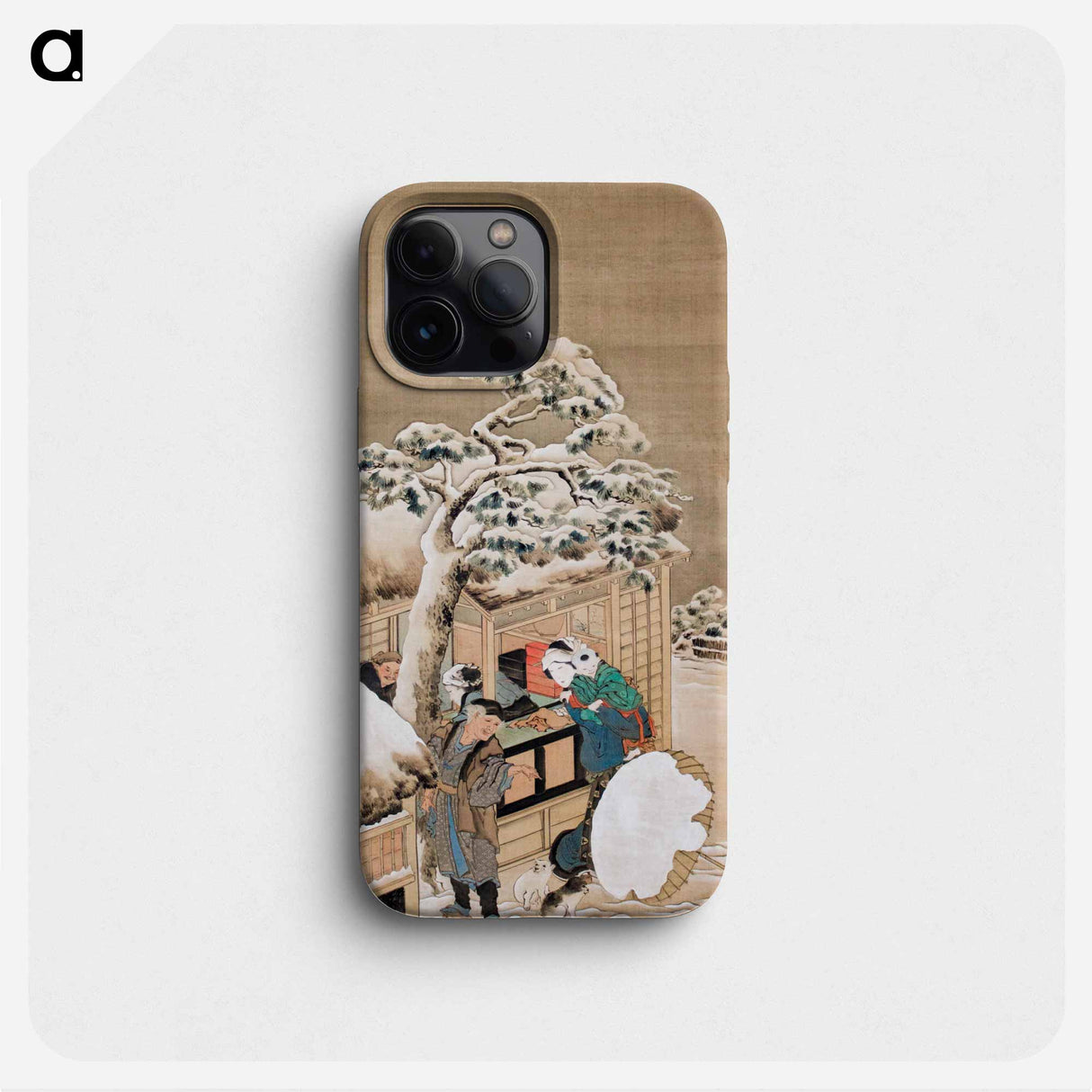 Katsushika Hokusai's shopfront - Katsushika Hokusai Phone Case.