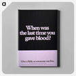 アートパネル-When Was the Last Time You Gave Blood?
 - 国立医学図書館 Canvas.