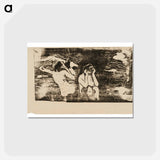 アートポストカード-At the Black Rocks - ポール ゴーギャン Postcard.