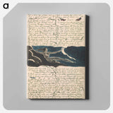 アートパネル-The First Book of Urizen, Plate 11, "Two nostrils bent down to the deep . . . ." - ウィリアム ブレイク Canvas.