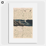 アートポスター-The First Book of Urizen, Plate 11, "Two nostrils bent down to the deep . . . ." - ウィリアム ブレイク Poster.