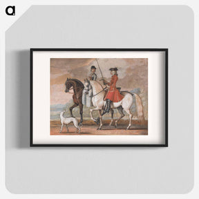 アートポスター-A Gentleman on a Managed Horse Riding Out With a Lady
 - イェール大学アートギャラリー Poster.