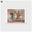 アートポストカード-A Gentleman on a Managed Horse Riding Out With a Lady
 - イェール大学アートギャラリー Postcard.