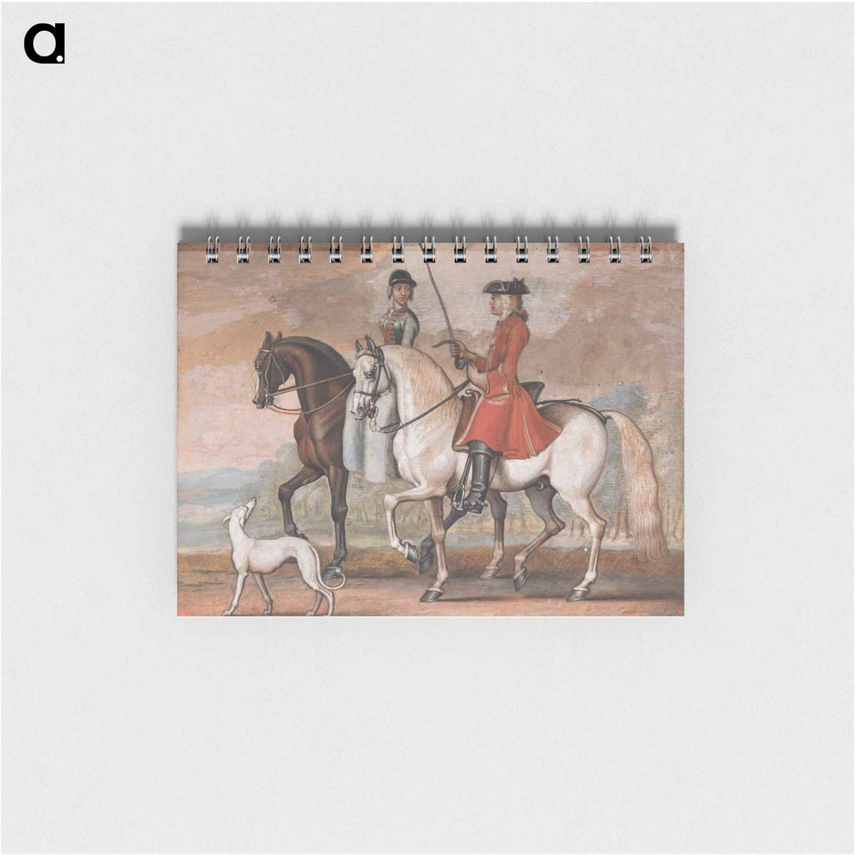 アートメモ帳-A Gentleman on a Managed Horse Riding Out With a Lady
 - イェール大学アートギャラリー Memo.