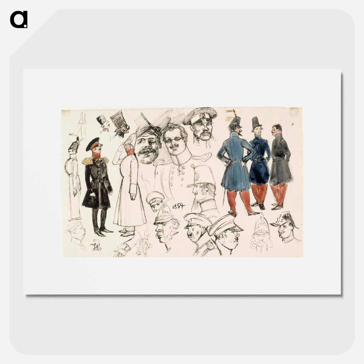 Venäläisiä - アルバート エーデルフェルト Poster.