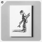アートパネル-Golfer from The Z.Z.G or Zig Zag Guide Round And About The Bold And Beautiful Kentish Coast
 - 大英図書館 Canvas.