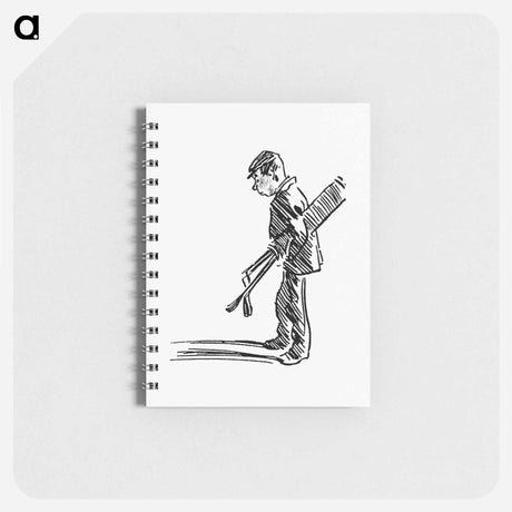 アートメモ帳-Golfer from The Z.Z.G or Zig Zag Guide Round And About The Bold And Beautiful Kentish Coast
 - 大英図書館 Memo.