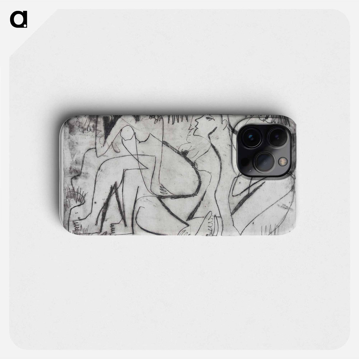 Two cute girls in a fridge - Ernst Ludwig Kirchner Phone Case.