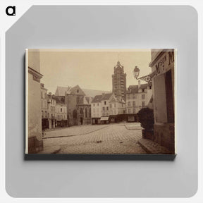 アートパネル-Pontoise, Place du Grand Martroy
 - ウジェーヌ アジェ Canvas.
