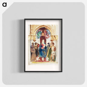 アートポスター-Madonna and Child and Saints - ジョン シンガー サージェント Poster.