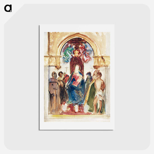 Madonna and Child and Saints - ジョン シンガー サージェント Postcard.