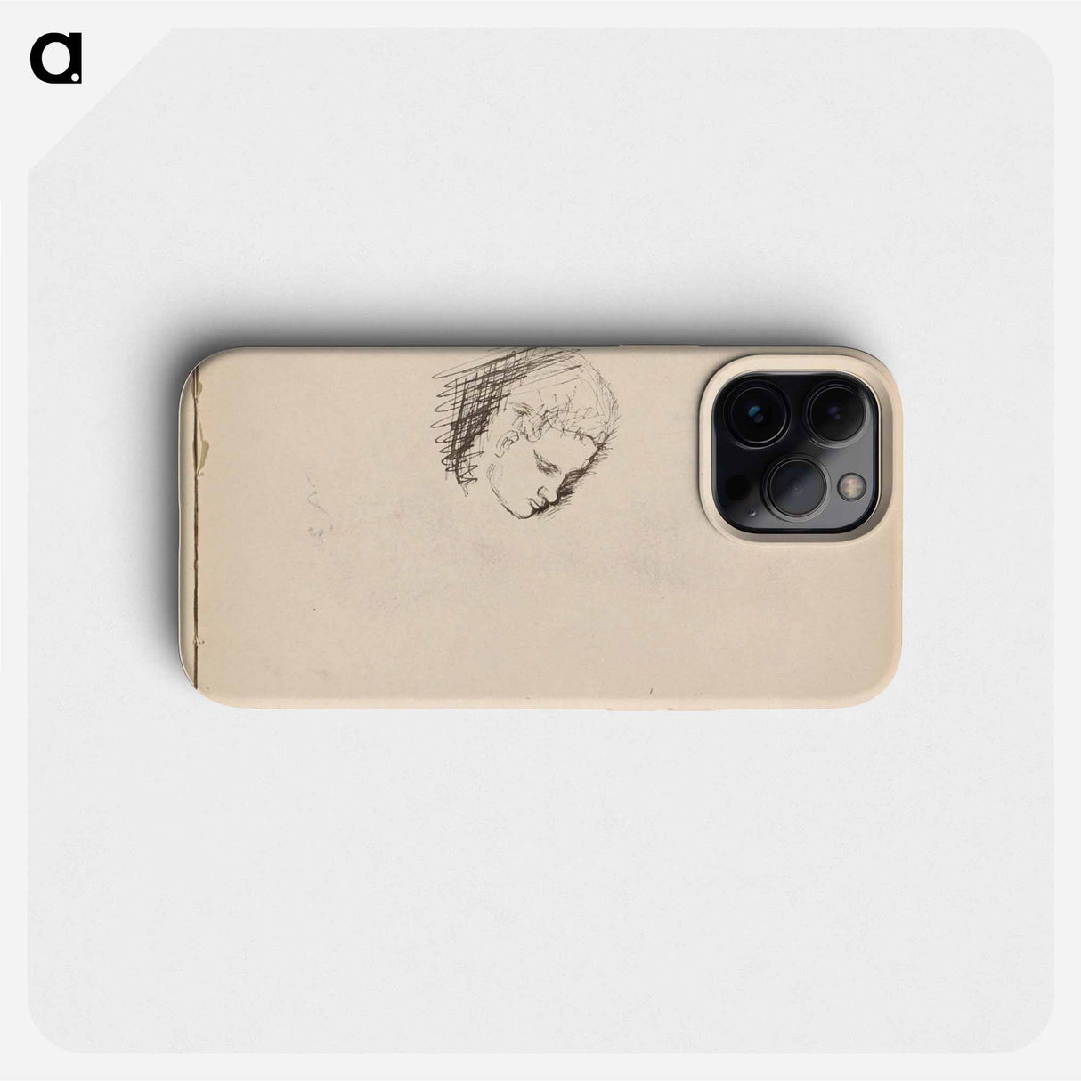 Kop van een man met gesloten ogen - ユリー デ フラーハ Phone Case.