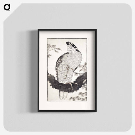 アートポスター-Katsushika Hokusai's bird - 葛飾 北斎 Poster.