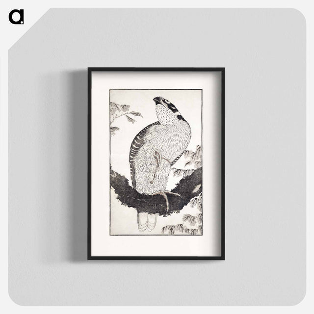 アートポスター-Katsushika Hokusai's bird - 葛飾 北斎 Poster.