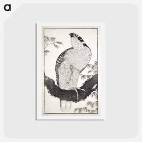 アートポストカード-Katsushika Hokusai's bird - 葛飾 北斎 Postcard.
