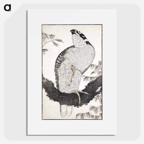 アートポスター-Katsushika Hokusai's bird - 葛飾 北斎 Poster.