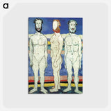 アートポストカード-Bathers - カジミール マレーヴィチ Postcard.