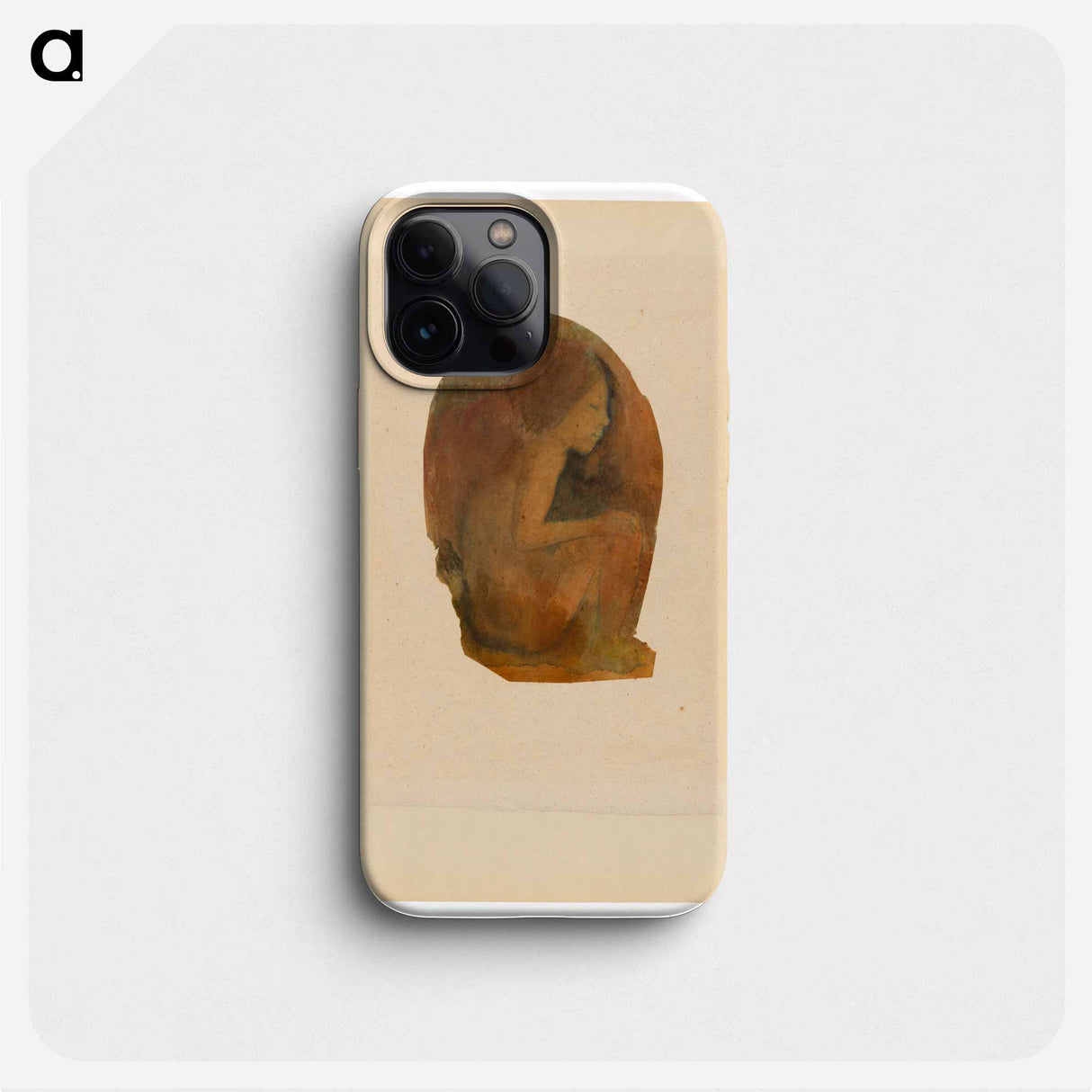 Seated Tahitian Youth - ポール ゴーギャン Phone Case.