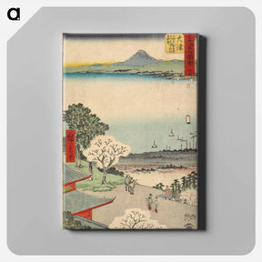 アートパネル-City View of Ōtsu Seen from Mii Temple, Ōtsu
 - 歌川 広重 Canvas.