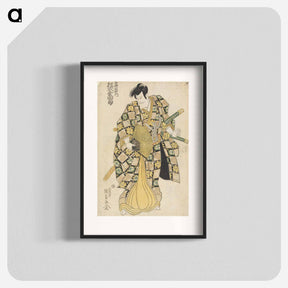 アートポスター-Center Panel of a Triptych
 - 歌川 国貞 Poster.