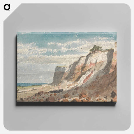 アートパネル-Seashore and Cliffs, with a Horse and Cart and a Beached Boat on Shore
 - イェール大学アートギャラリー Canvas.