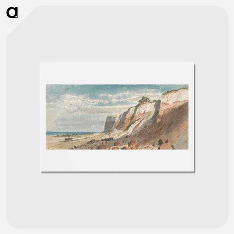 アートポストカード-Seashore and Cliffs, with a Horse and Cart and a Beached Boat on Shore
 - イェール大学アートギャラリー Postcard.