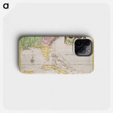 A map of Carolina, Florida and the Bahama Islands - アンティーク地図 Phone Case.