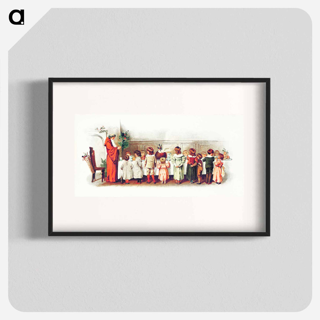 アートポスター-Santa Claus with Children
 - 大英図書館 Poster.