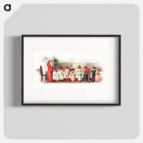 アートポスター-Santa Claus with Children
 - 大英図書館 Poster.